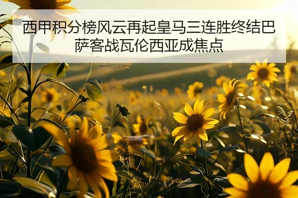 西甲积分榜风云再起皇马三连胜终结巴萨客战瓦伦西亚成焦点 | LEYUESPORTS